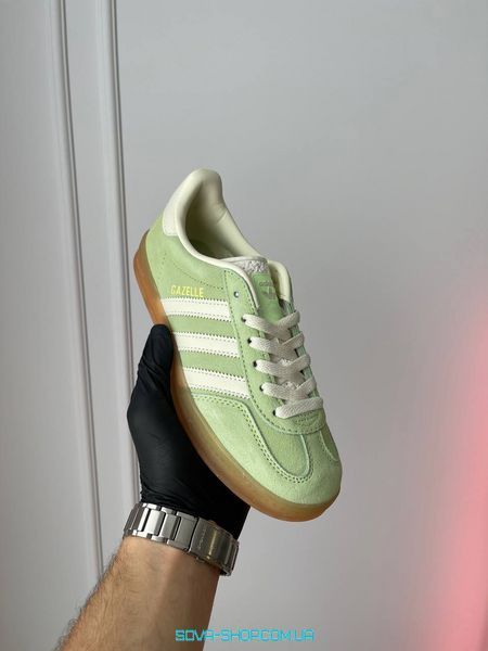Жіночі кросівки Adidas Originals Gazelle Indoors Green IE2948 фото