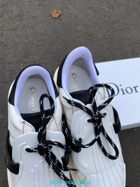 Женские кроссовки DIOR ID SNEAKERS WHITE BLACK фото