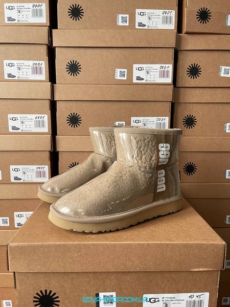 Жіночі зимові ботинки UGG Classic Clear Mini Brown фото