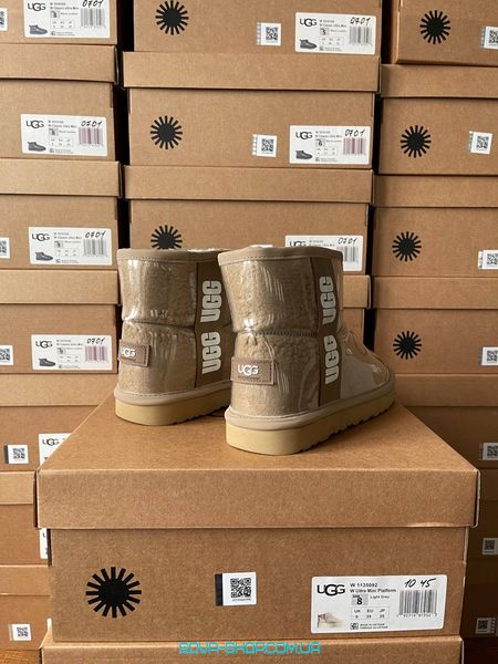 Жіночі зимові ботинки UGG Classic Clear Mini Brown фото