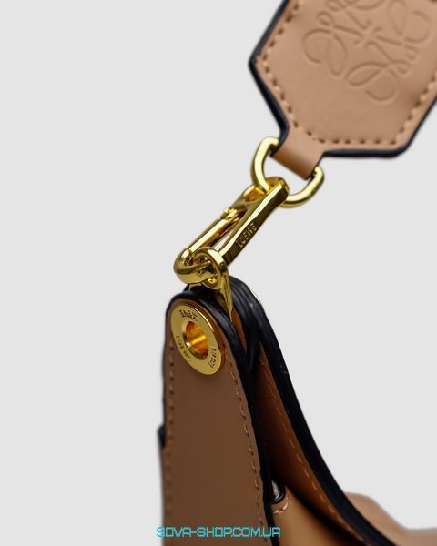 Женская сумка Loewe Luna Leather Shoulder Bag in Beige Premium фото