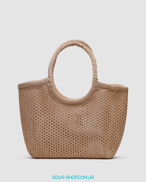 Жіноча сумка Miu Miu Raffia And Linen Tote Bag Beige Premium фото