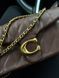 Жіноча сумка Coach Tabby Shoulder Bag 26 With Quilting Brown/Gold Premium re-12616 фото 8