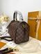 Женская сумка Louis Vuitton Speedy 25 Nano Brown/Chess Premium re-128701 фото 3