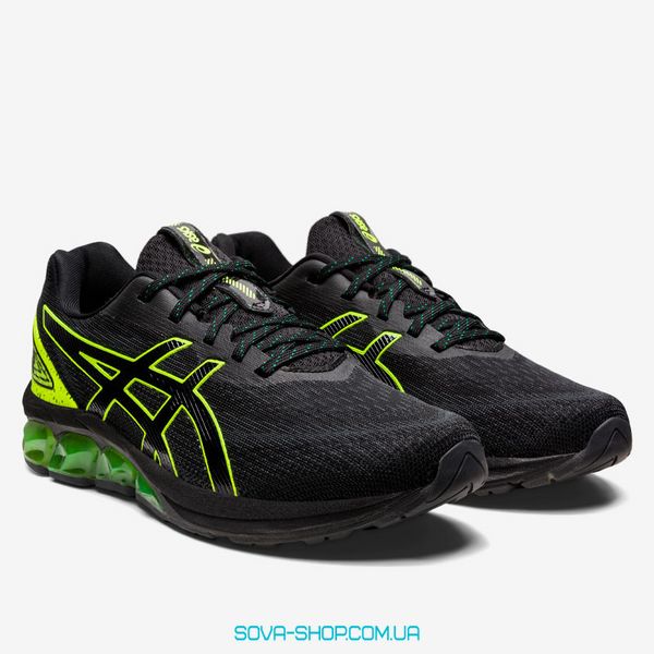 Оригінальні чоловічі кросівки ASICS GEL-Quantum 180 VII Black Acid Green 1201A631-004 фото