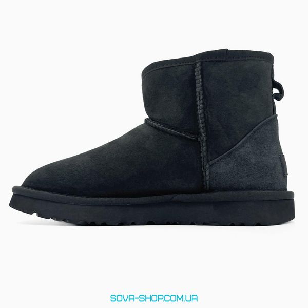 Жіночі зимові ботинки UGG Classic Mini Black PREMIUM фото