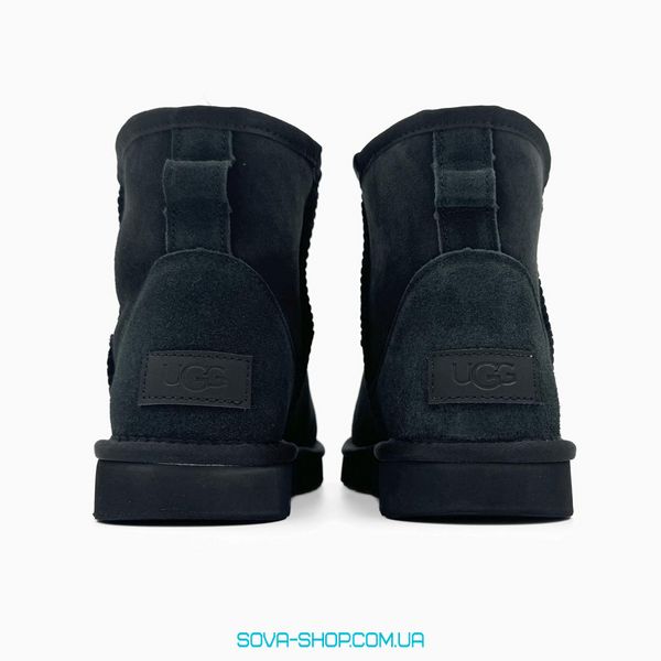 Жіночі зимові ботинки UGG Classic Mini Black PREMIUM фото