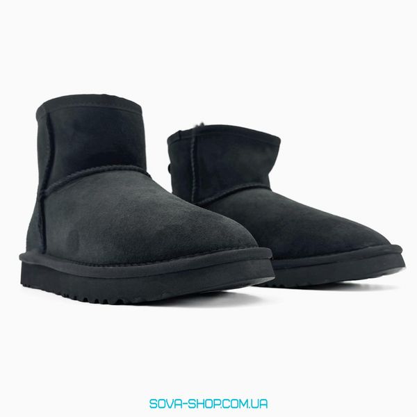 Жіночі зимові ботинки UGG Classic Mini Black PREMIUM фото