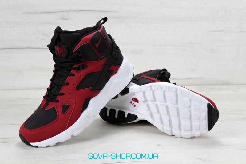 Air Huarache High Top Burgundy Black Nike фото