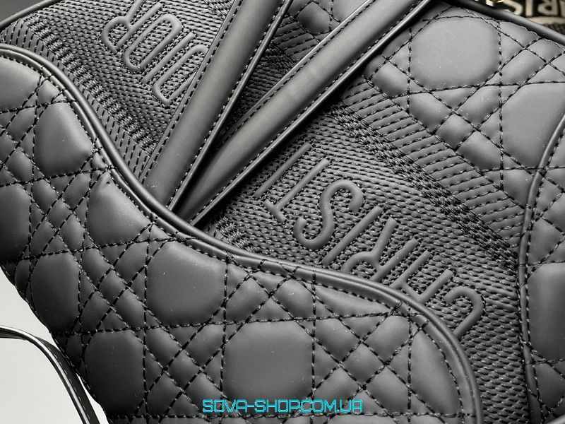 Жіноча сумка Christian Dior Saddle Bag in Ultra Matte Black Premium фото