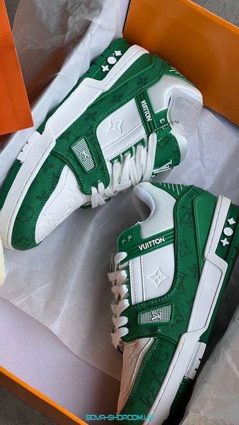 Мужские кроссовки Louis Vuitton Treiner Green фото