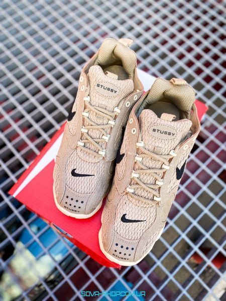 Чоловічі та жіночі кросівки Nike x St&uuml;ssy Air Zoom Spiridon Cage 2 "Sandy" фото