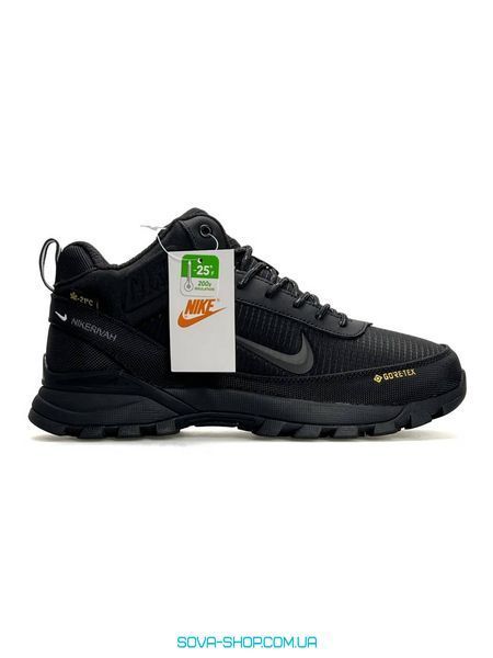 Чоловічі зимові кросівки Nike Rivah Fur Gore-Tex Black фото