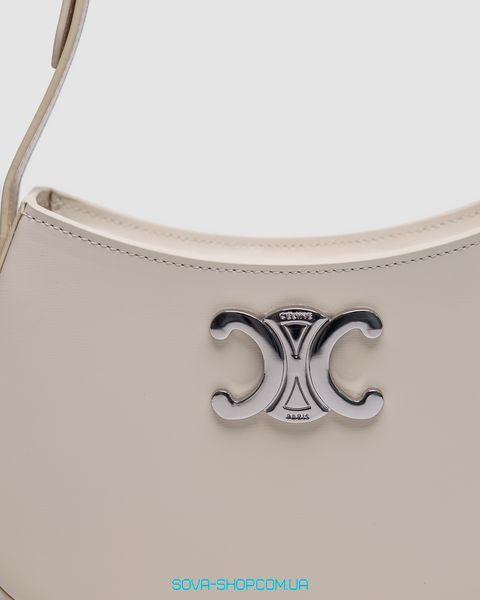 Жіноча сумка Celine Medium Tilly Bag in Shiny Calfskin Cream Premium фото