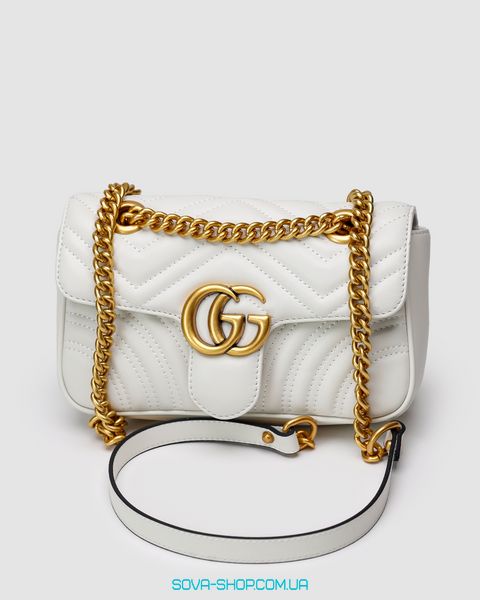 Женская сумка Gucci Marmont Mini Shoulder Bag, Gold Hardware Premium фото