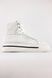 Зимние женские ботинки из натуральной кожи PRADA Milano High Top White re-5530 фото 1