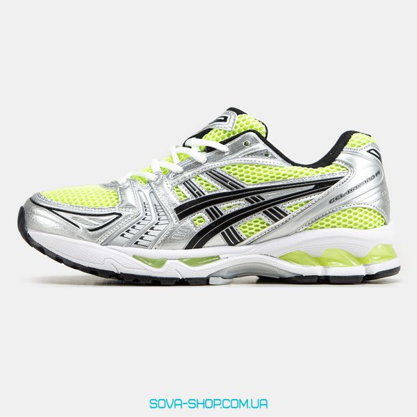 Мужские и женские кроссовки Asics Gel-Kayano 14 Silver Yellow фото