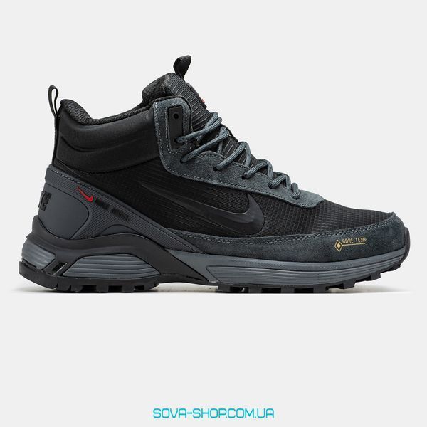 Чоловічі зимові кросівки Nike Rivah Fur Gore-Tex Grey Black фото