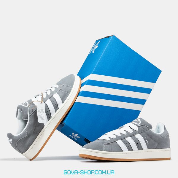 Унісекс кросівки Adidas Campus 00s Grey White Gum фото