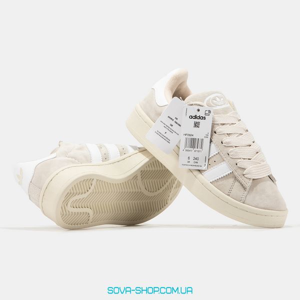 Жіночі кросівки Adidas Campus 00s Beige White фото