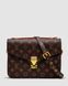Жіноча сумка Louis Vuitton Pochette Métis Brown Monogram Coated Canvas Gold Premium re-9176 фото 2