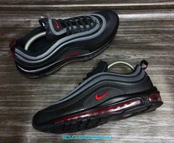 Мужские кроссовки Air Max 97 Black/Red Nike фото