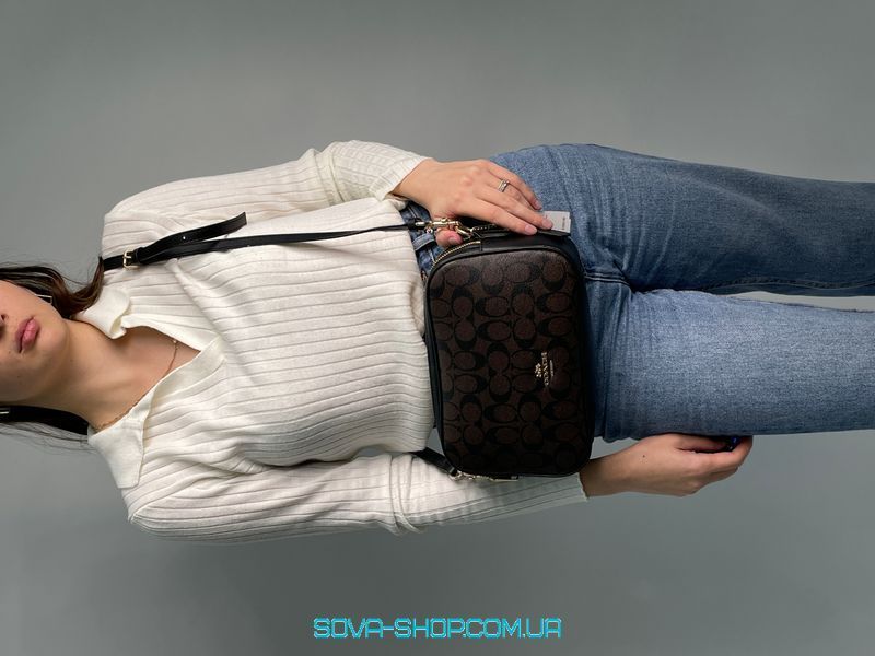 Жіноча сумка Coach Jamie Camera Bag Large Brown Premium фото