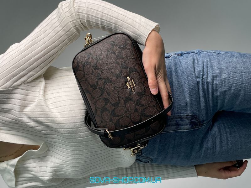 Жіноча сумка Coach Jamie Camera Bag Large Brown Premium фото