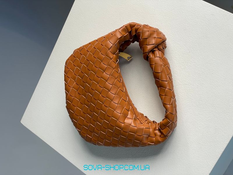 Жіноча сумка Bottega Veneta Nappa Intrecciato Mini Jodie Caramel Premium фото