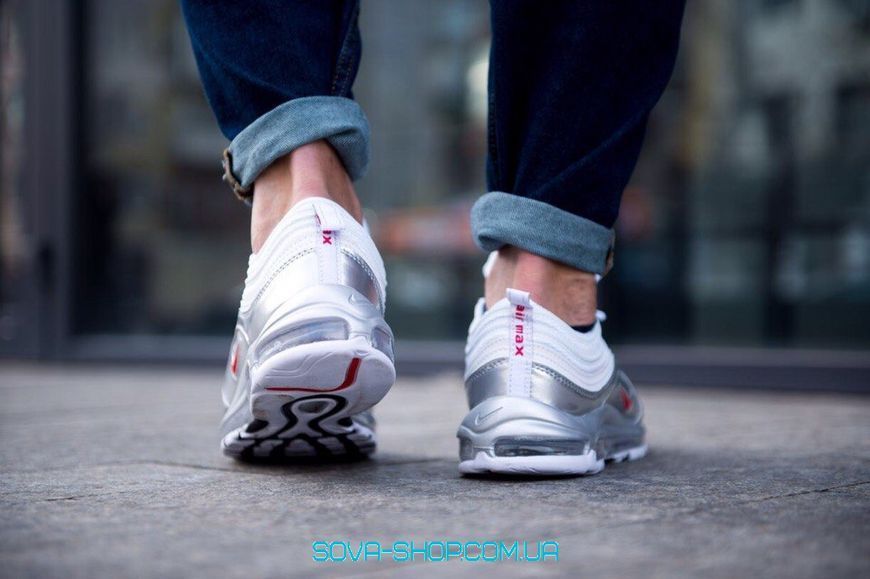Мужские кроссовки Air Max 97 QS 'White/Metallic Silver Nike фото