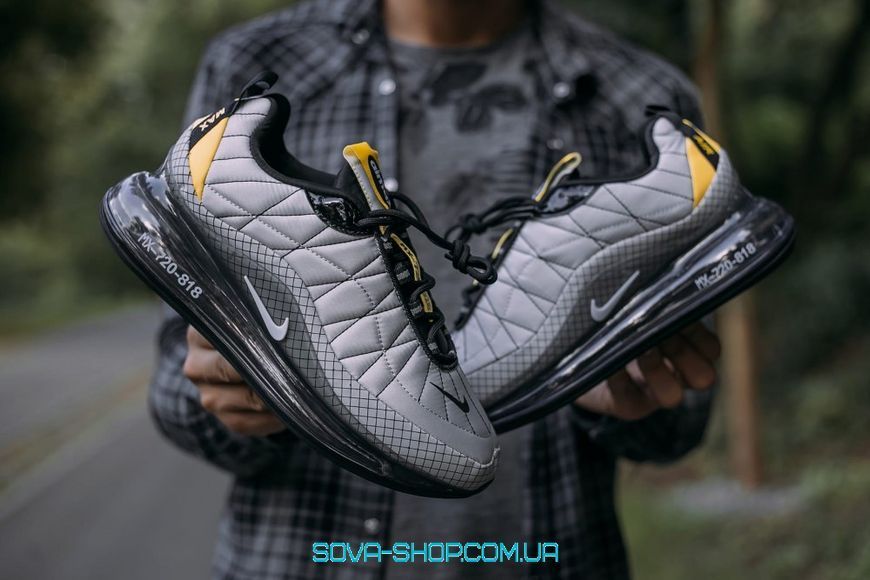 Зимние мужские кроссовки Nike Air Max 720 Termo Grey/Yellow mx-720-818 фото