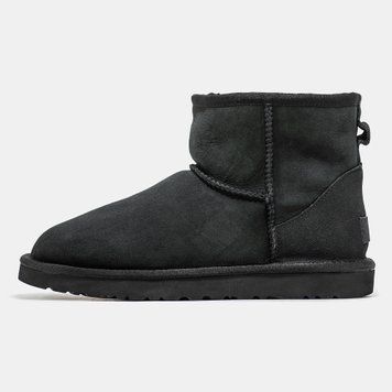 Женские и мужские зимние ботинки UGG Classic Mini Black Premium фото