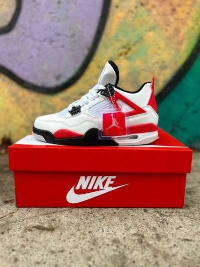 Мужские кроссовки Nike Air Jordan 4 Retro Red Cement Lux - купить
