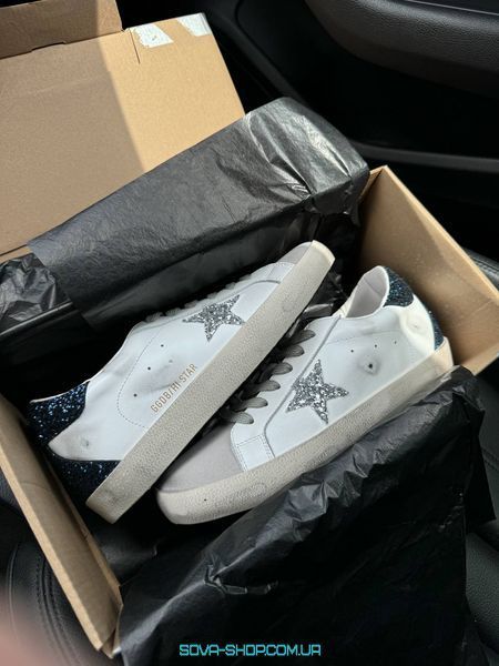 Жіночі кросівки GG White Blue Silver Premium фото