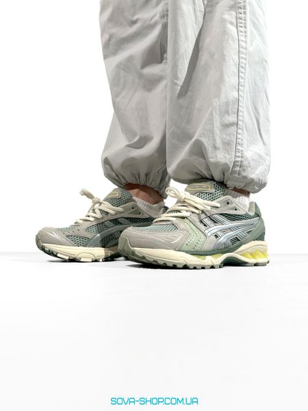 Мужские и женские кроссовки Asics Gel-Kayano 14 Grey/Mint фото