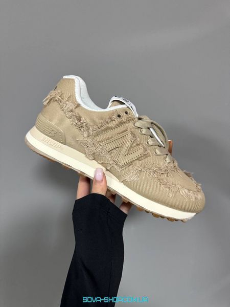 Унисекс кроссовки NEW BALANCE 574 x MIU MIU BEIGE фото