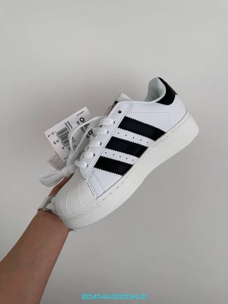 Жіночі кросівки Adidas Superstar 2W White Black фото