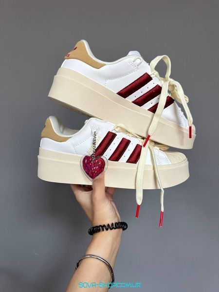 Женские кроссовки Adidas Superstar Bonega &laquo;STRAWBERRY CREAM&raquo; фото