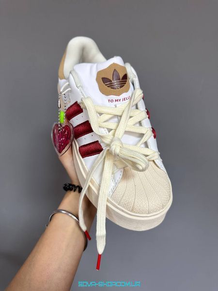 Женские кроссовки Adidas Superstar Bonega &laquo;STRAWBERRY CREAM&raquo; фото