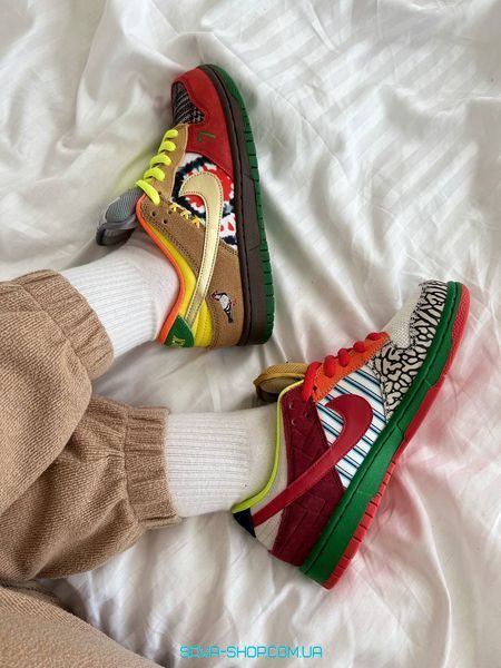 Жіночі та чоловічі баскетбольні кросівки Nike Dunk SB Low "What The" фото