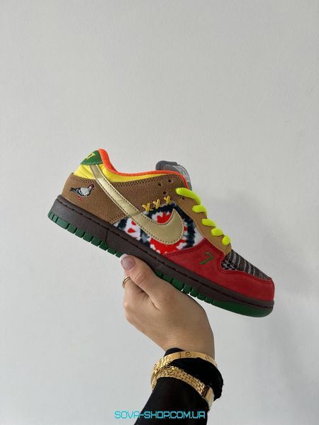 Жіночі та чоловічі баскетбольні кросівки Nike Dunk SB Low "What The" фото