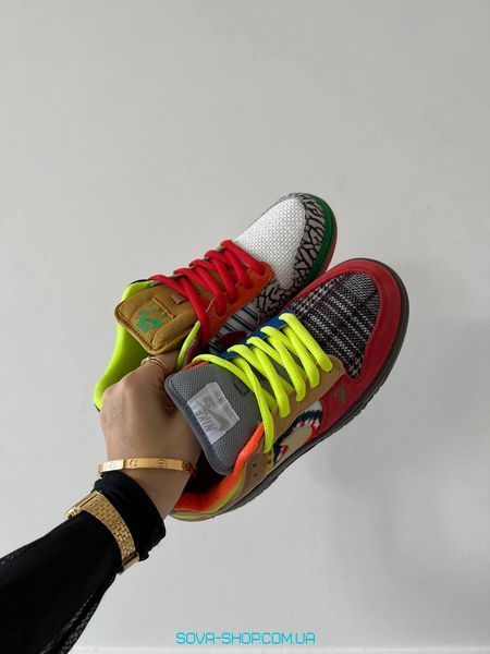 Жіночі та чоловічі баскетбольні кросівки Nike Dunk SB Low "What The" фото