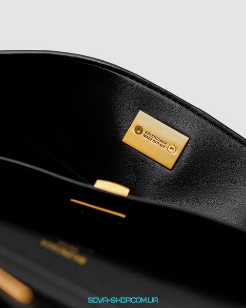 Жіноча сумка Balenciaga Rodeo Black/Gold Premium фото