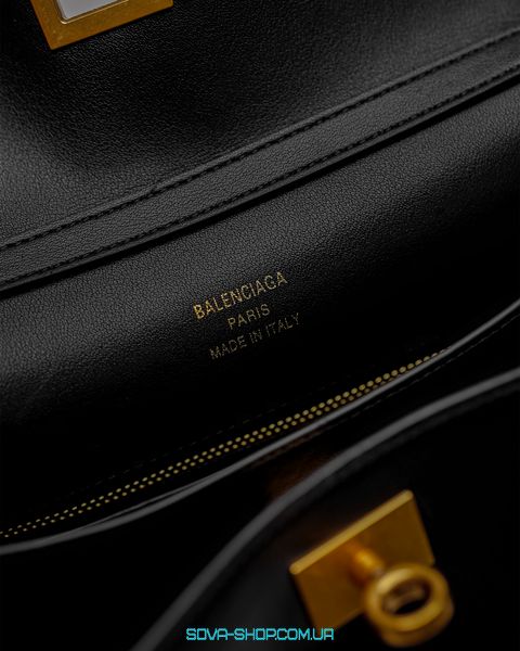 Жіноча сумка Balenciaga Rodeo Black/Gold Premium фото