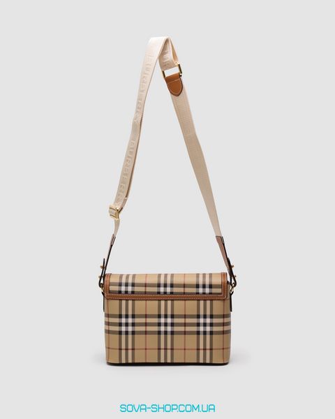 Женская сумка Burberry Leather Vintage Check Note Cross-Body Bag Premium фото