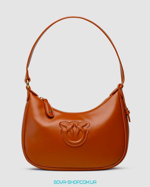 Жіноча сумка Pinko Half Moon Bag Simply Ginger With Leather Buckle Premium фото