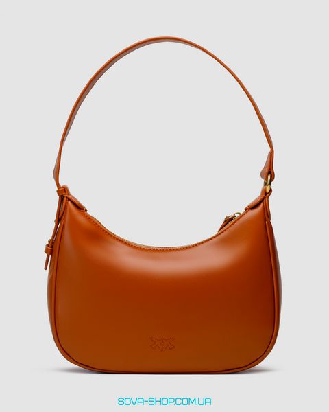 Женская сумка Pinko Half Moon Bag Simply Ginger With Leather Buckle Premium фото
