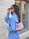 Женская сумка Yves Saint Laurent Hobo Le 5 A 7 Leather Shoulder Bag in Pink/Gold Premium re-129424 фото 6