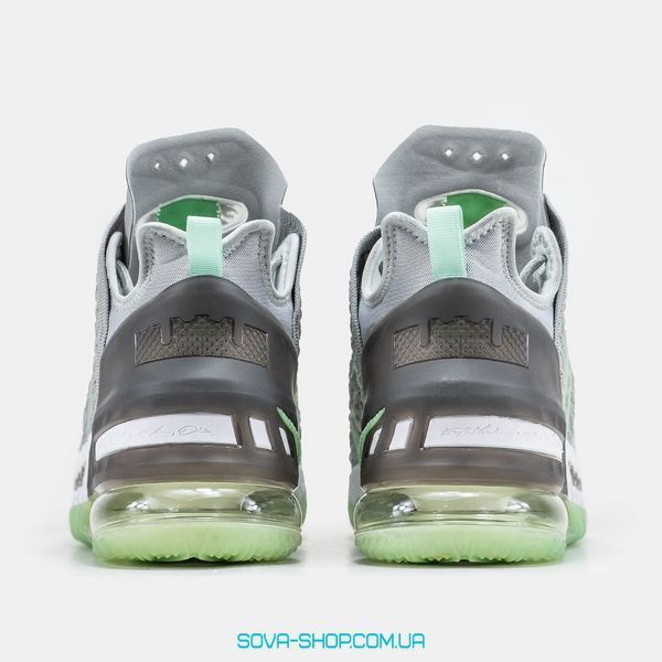 Мужские баскетбольные кроссовки Nike LeBrone 18 Grey Green фото