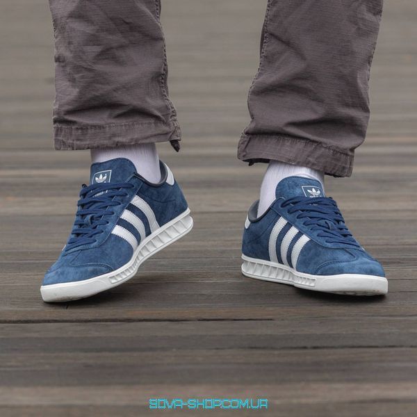 Мужские кроссовки Adidas Hamburg Blue White фото